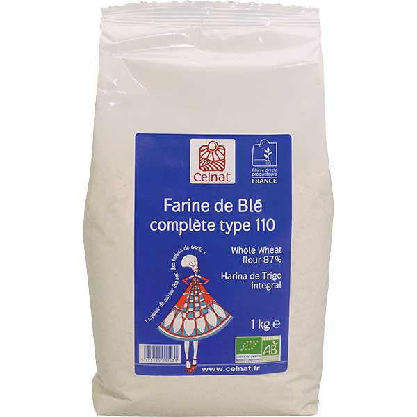 Farine de blé semi-complète T110 - Celnat